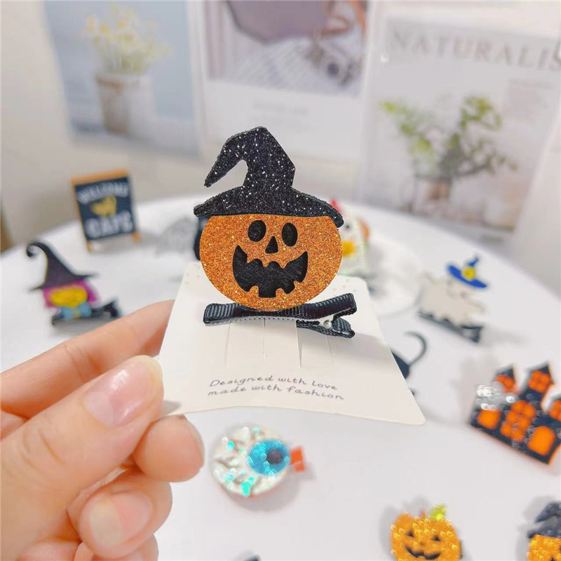 15g Weight Hair Clip Hair Accessories Type 1 Piece Quantity Street Occasion Halloween Festival Skull Pattern Women'S Gender Original Design, Punk Style Halloween Original Design Punk Skull Street Party Accessories Party Supplies 13