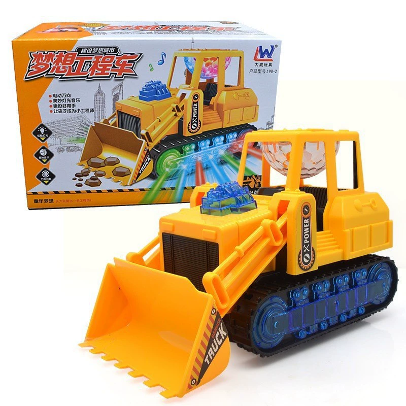 Electric excavator for boys, universal realistic toy car, Birthday gift