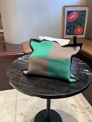 Bag, Car-Mounted Home Office Hanging | Car tissue box/set - knitted-tissue-bag-zj038