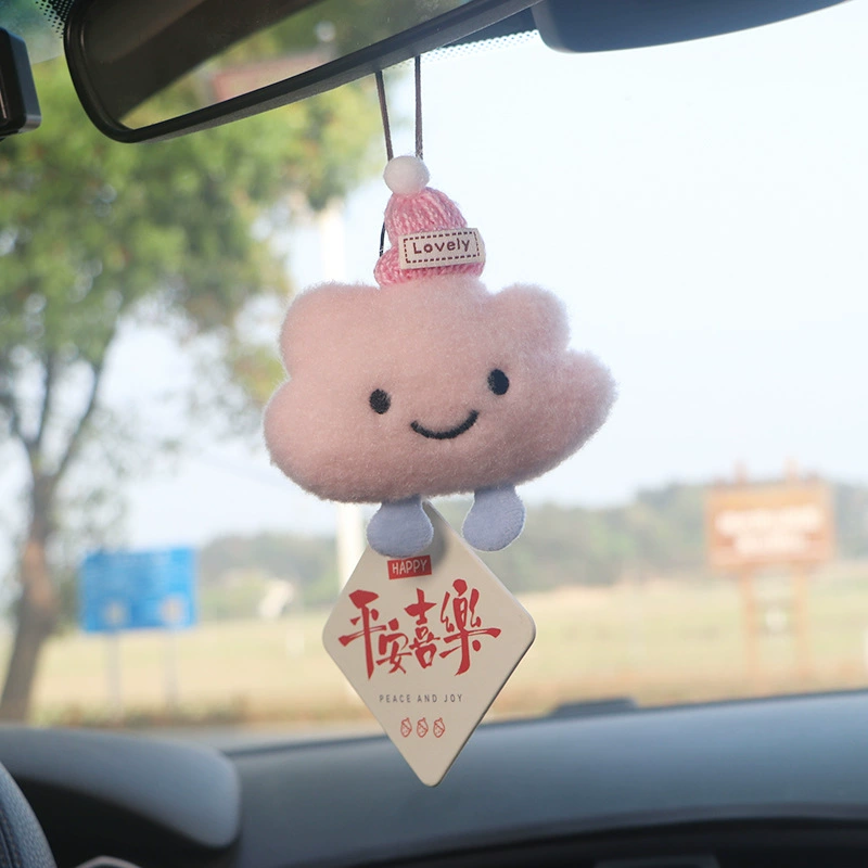 Милый кулон в виде облака для автомобиля 2025, новые аксессуары для интерьера автомобиля, декоративный ароматизатор для автомобиля, кулон для зеркала заднего вида для женщин