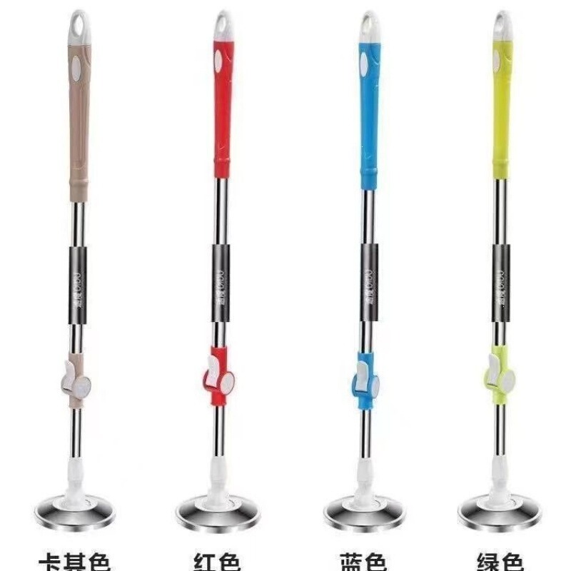 Rotating Mop Handle for Home Use, Universal Thickened Stainless Steel Mop Rod, Mop Head Replacement, Lazy Mop for Living Room
