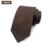Colored tie, black classic suit, Korean style, 6cm