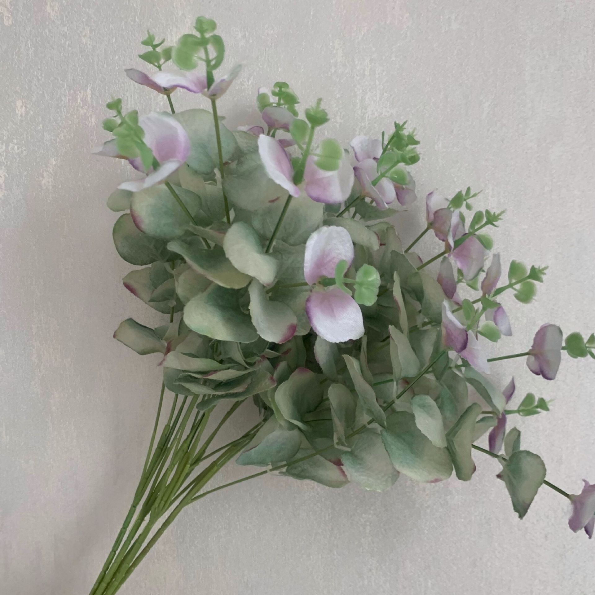 Fábrica directa flor artificial Flor de seda boda decoración del hogar a juego diseño dinero Ye eucalipto flor falsa