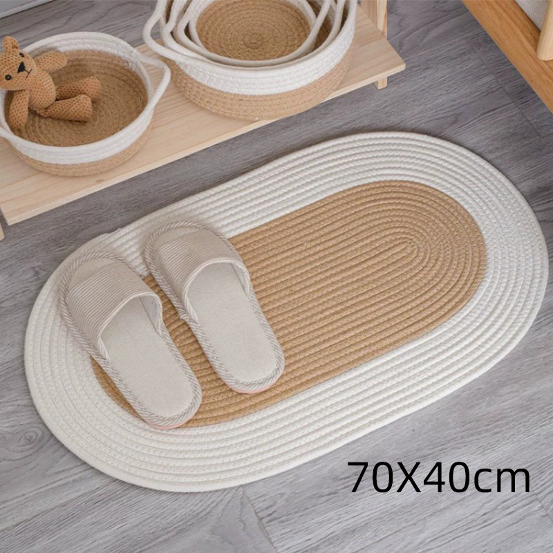 Cama para gatos de ratán de estilo japonés, cama para gatos tejida a mano, universal para todas las estaciones, pelo no colapsado y no pegajoso, tabla de agarre para gatos redonda de paja de invierno