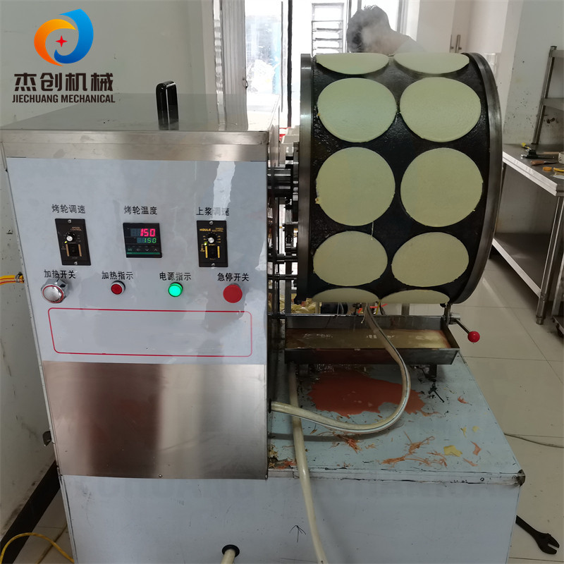 八寸彩虹千层蛋糕皮机 全自动摊蛋皮机 东北劲饼成型机可现场试机