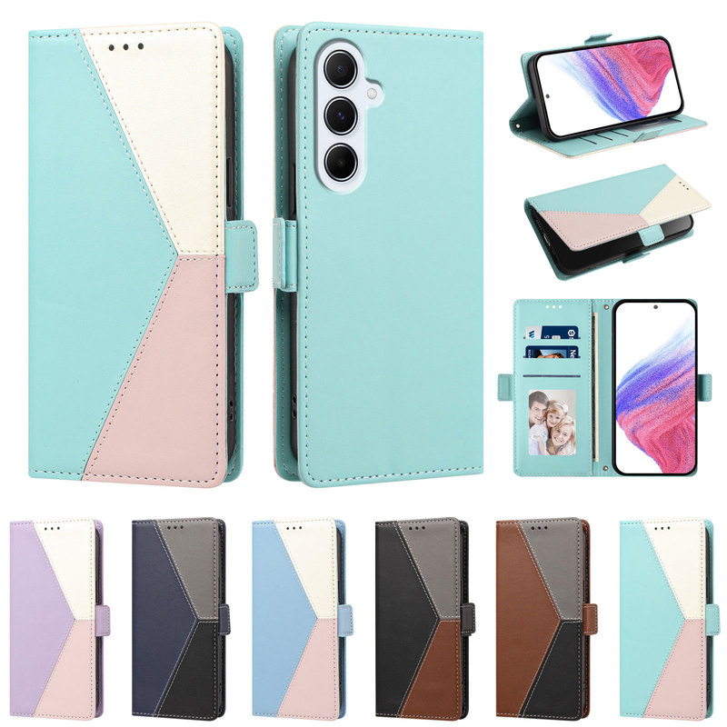 Three-color patchwork contrasting color card slot case suitable for TCL K70 NxtPaper leather case K70 5G protective case Three-color patchwork contrasting color card slot case suitable for TCL K70 NxtPaper leather case K70 5G protective case