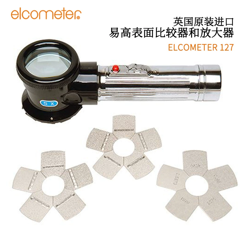 Оригинальный британский ELCOMETER E127-1, увеличительное стекло для обнаружения шероховатости, компаратор поверхностей, высокое качество