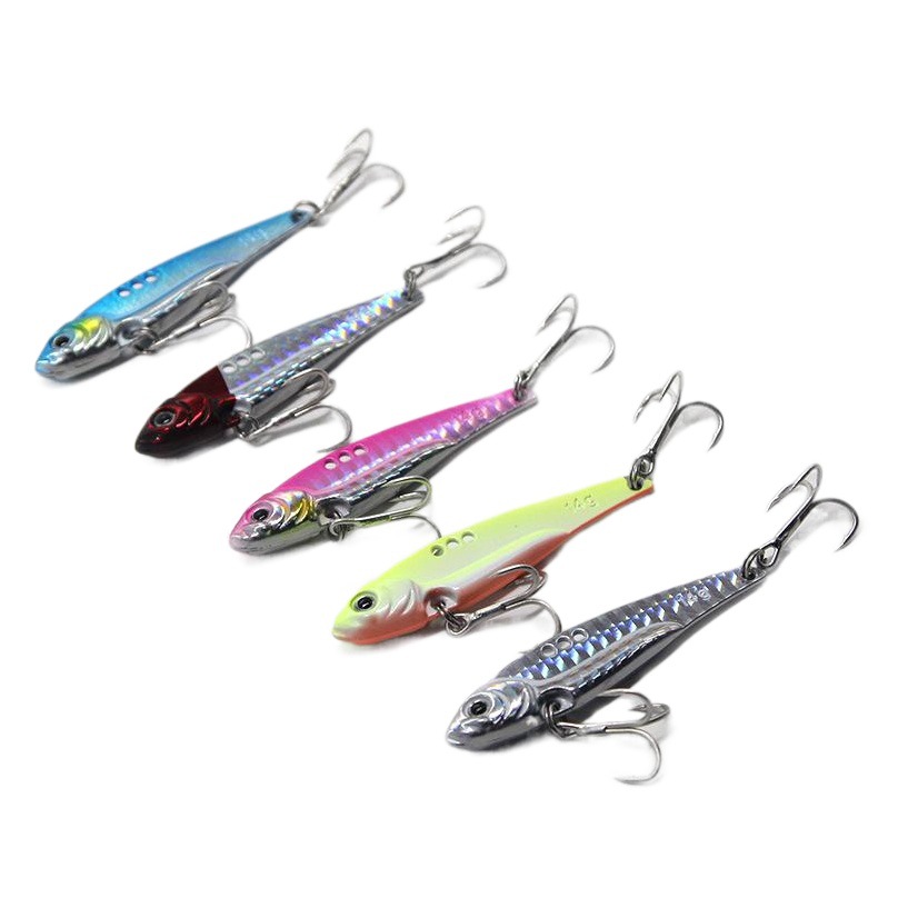 Metal lentejuelas dragón dientes sacudiendo VIB Luya cebo gancho de canal de sangre Pesca de Mar de agua dulce tiro largo rebordear cebo bajo cebo falso