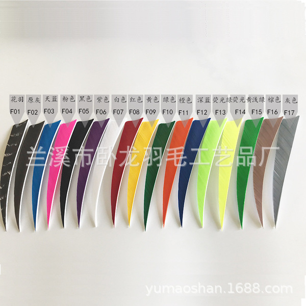 Spot wholesale 5 -inch shield turkey real feather arrow feathers…