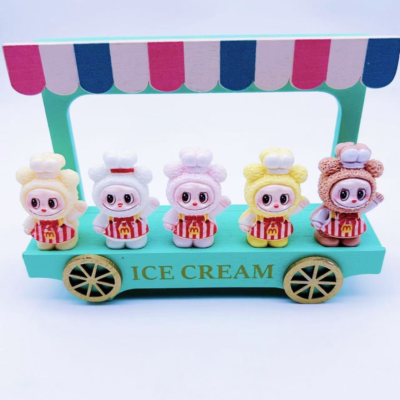 ラブブ人形樹脂アクセサリークリーム接着剤 diy 携帯電話ケースペンダント冷蔵庫マグネットドールハウス装飾卸売