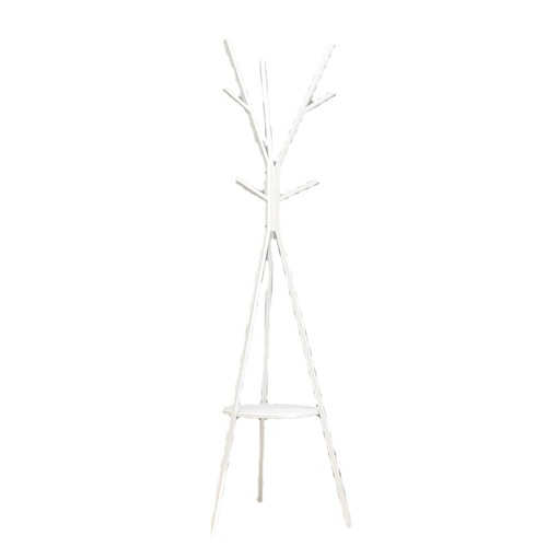 Hanging clothes and hat rack in the bedroom floor-standing iron metal simple Nordic branch household creative clothes and hat rack