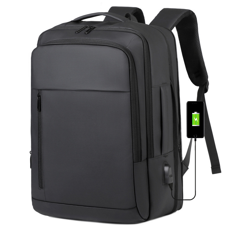 Cross-Border Multifunctional Laptop Backpack with Expanded Capacity for Men, Business Travel Backpack, Portable Commuting Travel Backpack