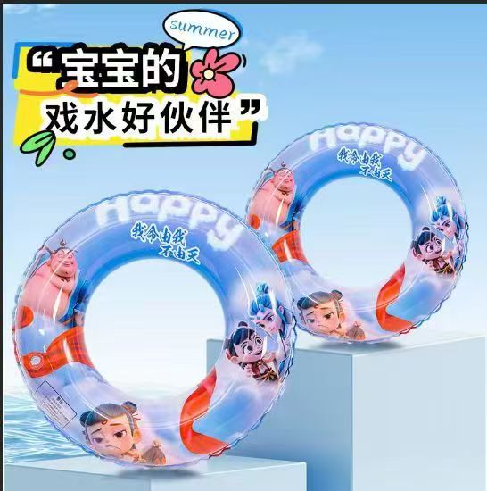 Nuevo anillo de natación de dibujos animados para niños, anillo axilar para bebés, anillo salvavidas para niños, niñas y niños, anillo flotante, anillo de natación grueso