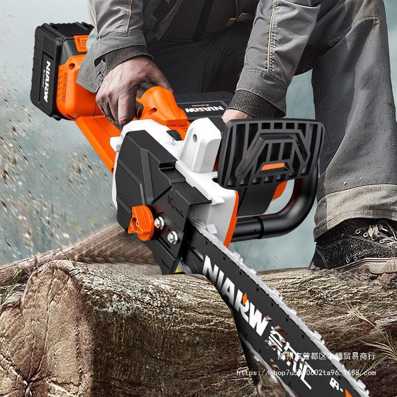 寸充电式锂电电锯大功率家用手持电链锯户外砍树电动伐木锯