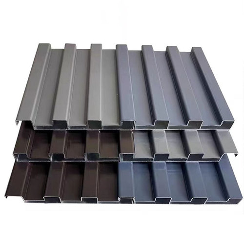 Aluminum alloy high-low aluminum tile, Great Wall panel, corrugated panel, metal wood grain aluminum single panel, three-layer insulated aluminum perforated aluminum