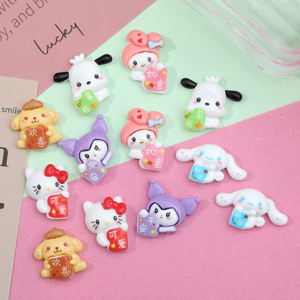 Dibujos animados sanliou rico Pacha perro DIY accesorios de resina crema pegamento accesorios para el cabello teléfono móvil Shell zapato hebilla colgante al por mayor