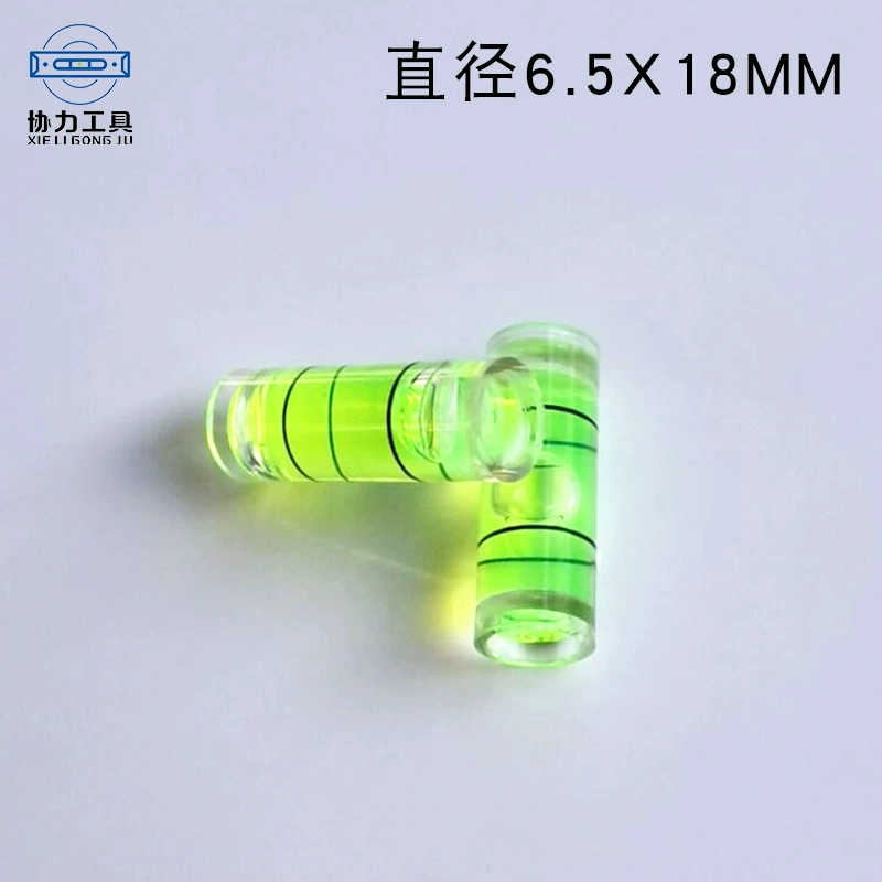 Уровень пузырьковый барочный, цилиндрический, пластиковый, малый, с линейкой, высокоточный