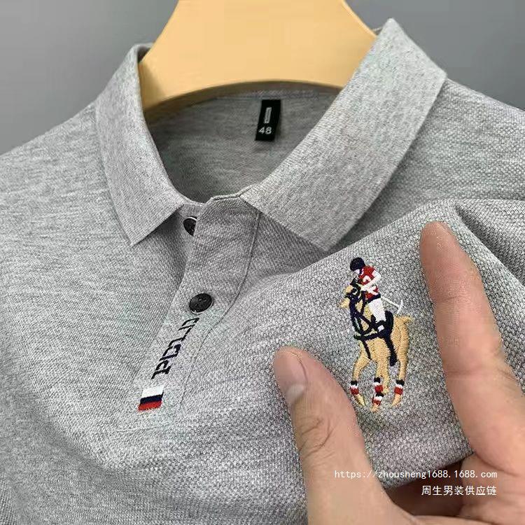 拾い漏れ ~ コーナーは、外国貿易の男性服の襟を撤回したpoloシャツビジネスは、半袖tシャツの白い小包を追加した
