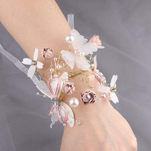 Bridesmaid's wrist flower forest style bride's wrist flower Korean style beautiful Western style super fairy sister group dancing butterfly