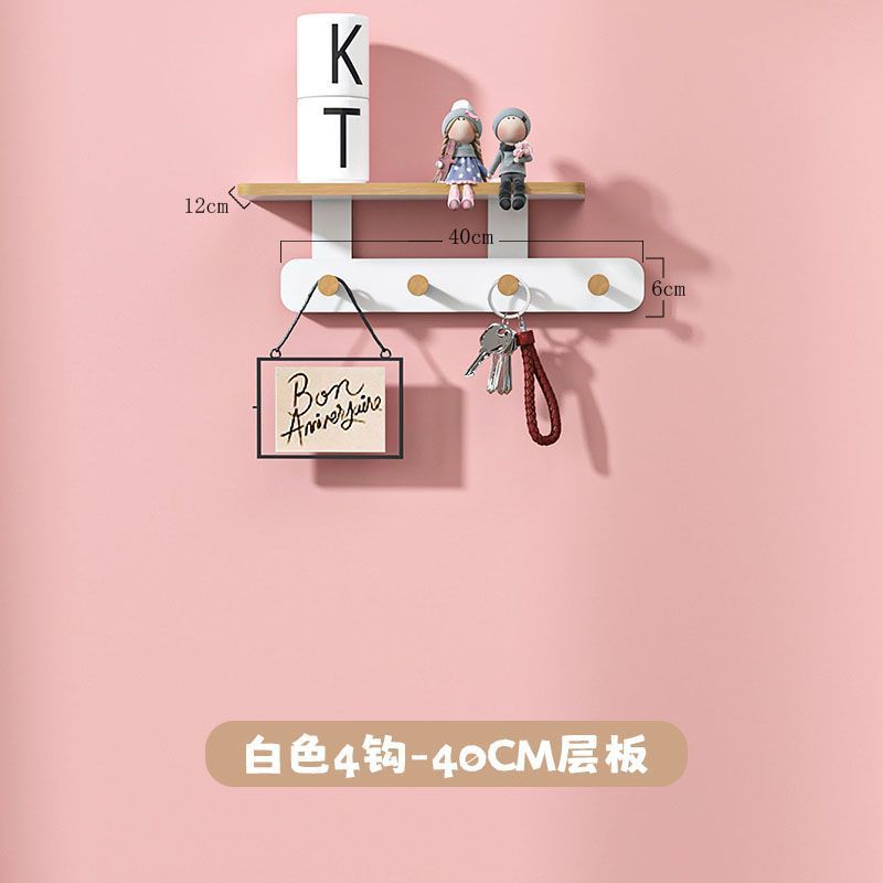 흰색 4후크-40cm선반 [곰팡이방지]