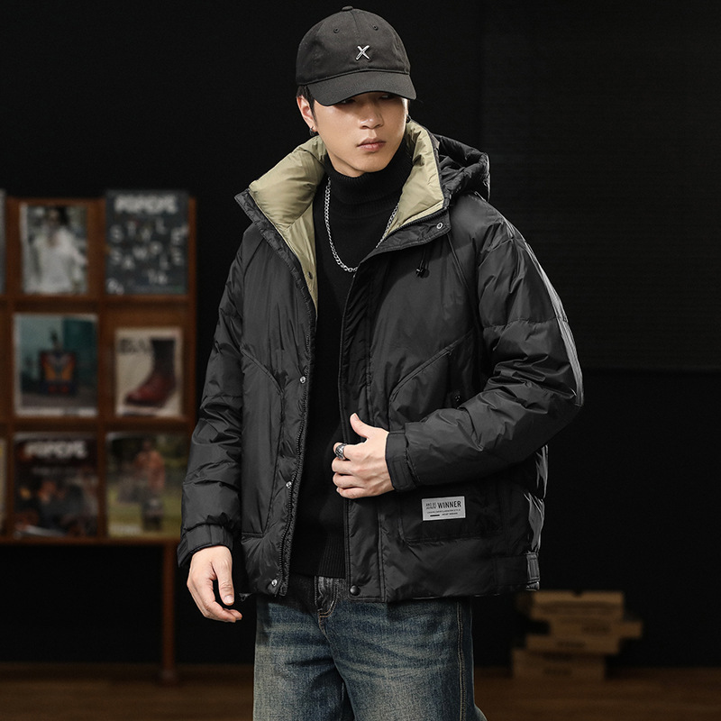 Men's down Jacket 90% down New National Standard Winter Trendy Brand Men's Casual Quality Clothing Warm Men's Coat Top Trendy