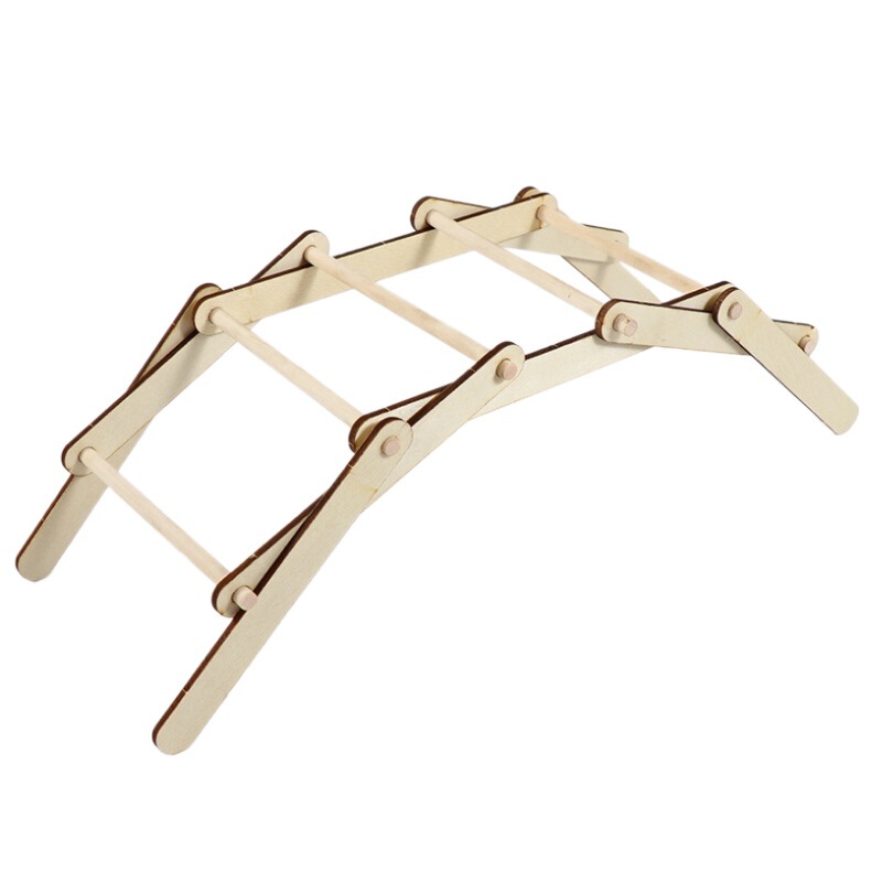 Students' DIY Bridge Material Mortise and Tenon Structure Assembly, Handmade Invention of a Force-Multiplying Bridge Model, Science and Technology Small Project Creativity Students' DIY Bridge Material Mortise and Tenon Structure Assembly, Handmade Invention of a Force-Multiplying Bridge Model, Science and Technology Small Project Creativity