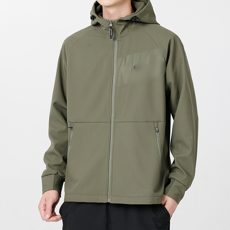 Men's sporty casual jacket, windbreaker with hood, spring/autumn single-layer jacket, running jacket, windproof, casual, embroidered jacket Men's sporty casual jacket, windbreaker with hood, spring/autumn single-layer jacket, running jacket, windproof, casual, embroidered jacket