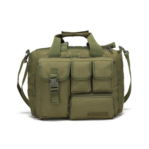 Camouflage water-resistant and durable outdoor tactical laptop bag, easy to carry, shoulder bag