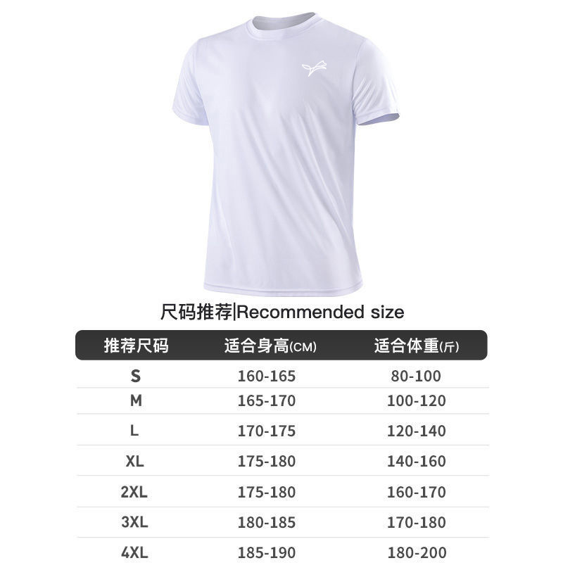 Camiseta deportiva hombre transpirable secado rápido entrenamiento