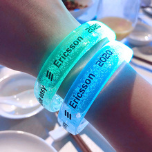 演唱会应援棒蹦迪酒吧led发光闪光手镯荧光手环夜光圈夜跑定制