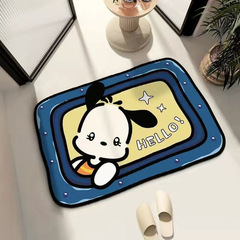 On behalf of anime cartoon diatom mud absorbent bathroom mat bathroom door non-slip quick-drying toilet carpet