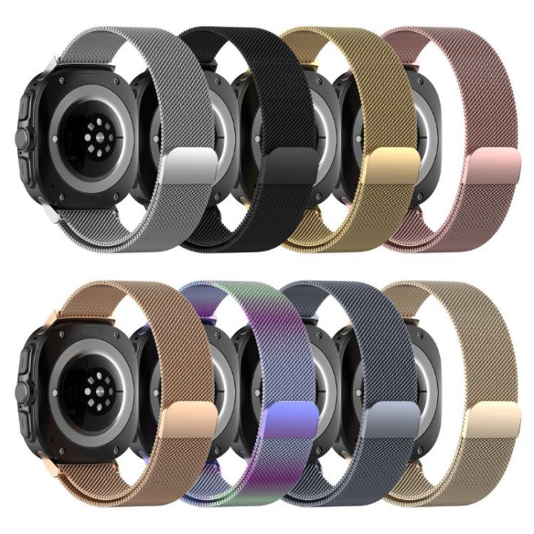 Para Samsung Watch Ultra absorción rápida de acero Milán correa de acero inoxidable correa trenzada