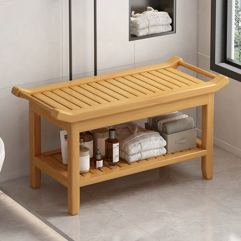 Нан бамбуковый стул для ванной многофункциональный бытовой многослойный низкий стул