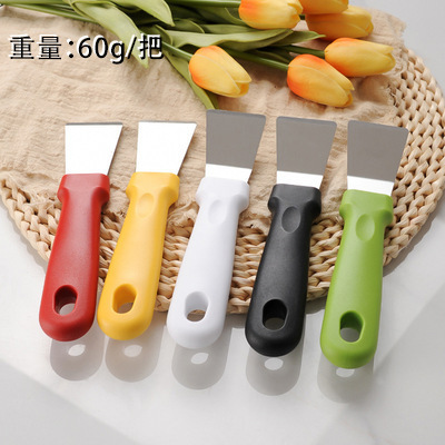 Stainless Steel Oil Fume Shovel Kitchen Cleaning Double-Sided Shovel Refrigerator Defrost Shovel Decontamination Cleaning Shovel Kitchen Cleaning Tool