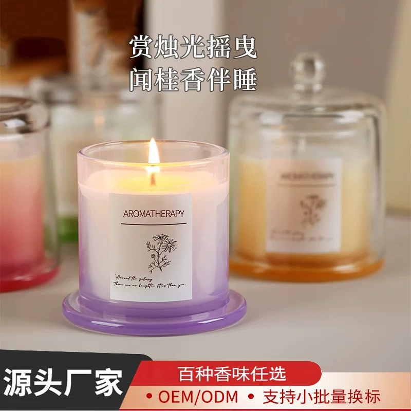 Aromatherapy, glass perfumed candle, DIY