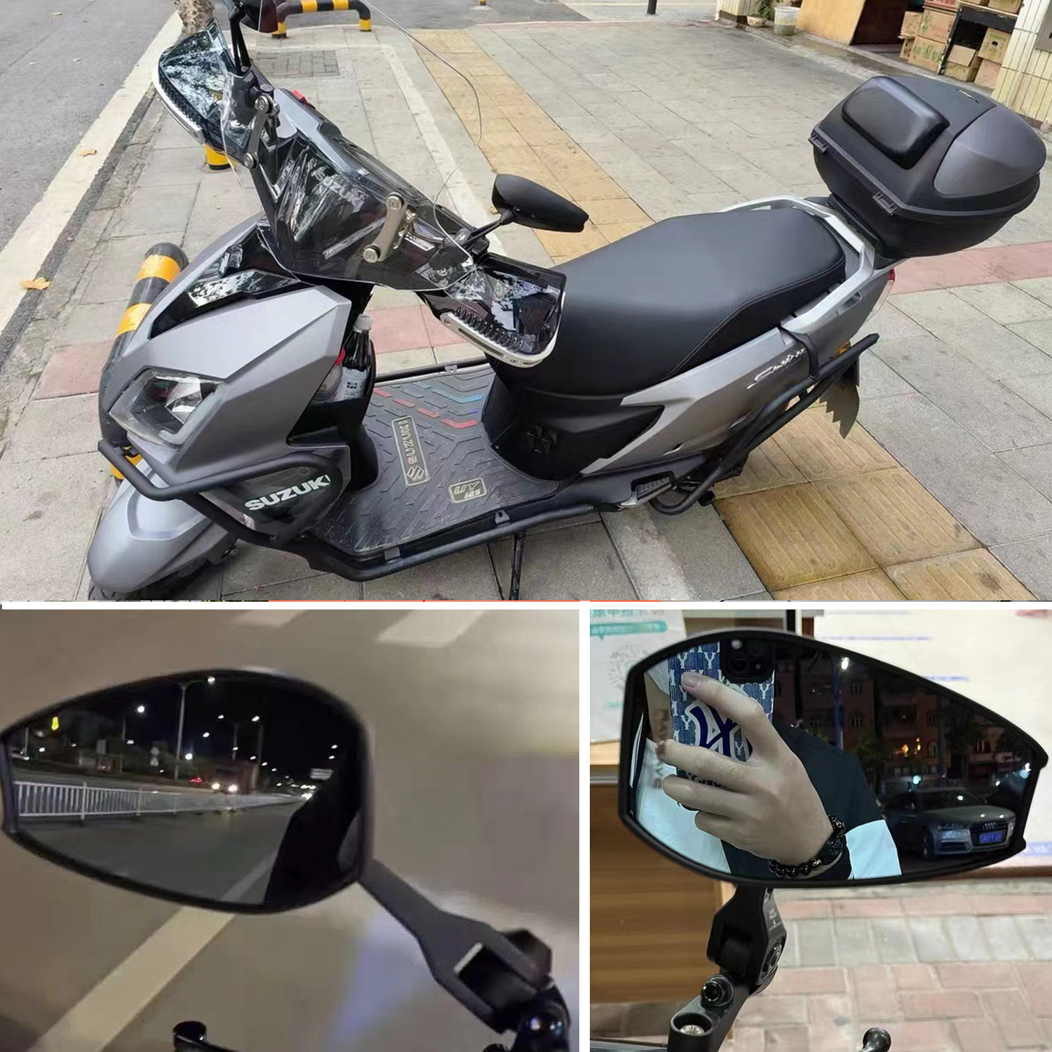 Suitable for Yamaha Touring Eagle, Fu Ying, Qiao Ge, Xuying, Sai Eagle 125 Modified Blade Rearview Mirror, Reflector
