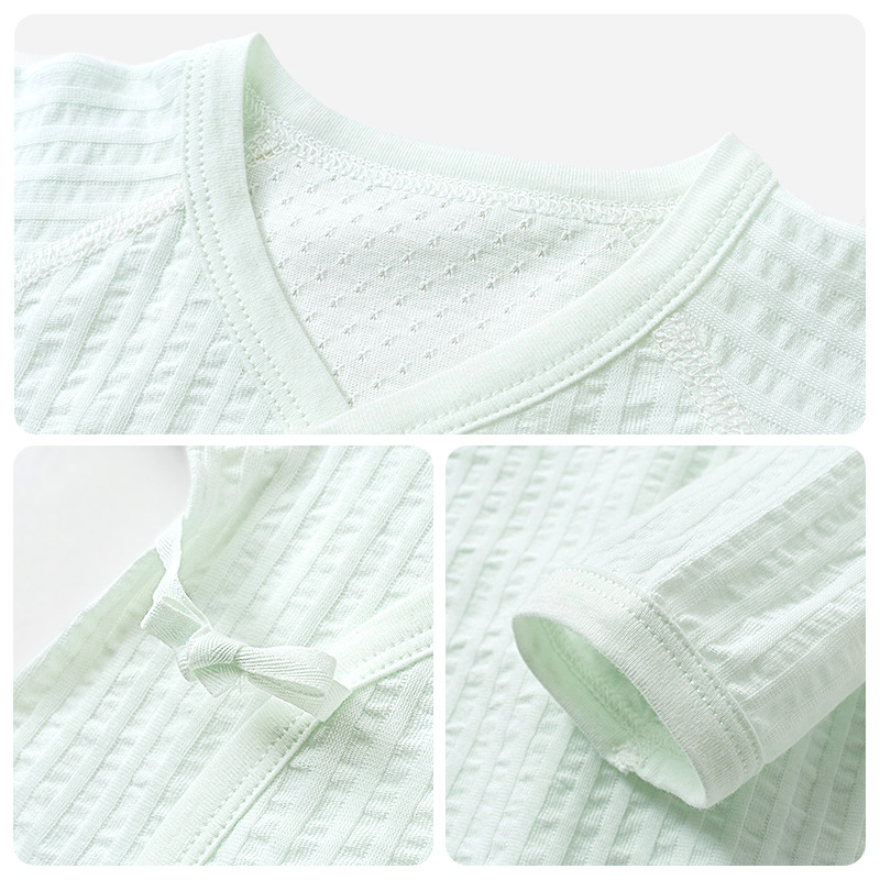 Ropa de bebé recién nacido Primavera, otoño y verano algodón recién nacido Ropa de verano de manga larga traje de mariposa delgada para hombres y mujeres mono de bebé