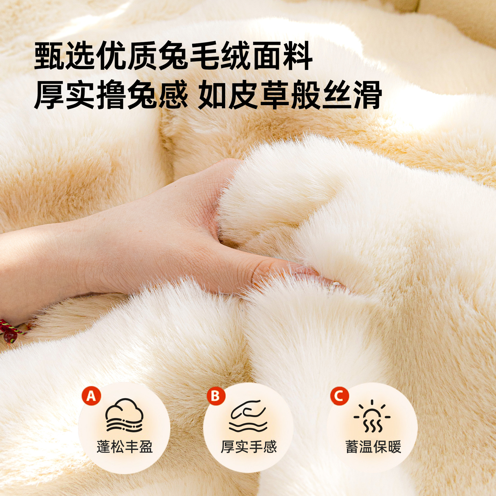 Cojín de sofá de alto nivel de invierno 2025 nuevo tipo de peluche invierno otoño engrosado cojín de sofá toallas antideslizantes