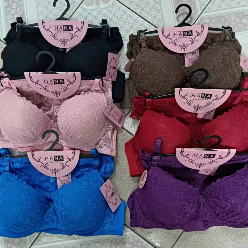 Brand new foreign trade European and American style underwear large size lace gathered ladies multi-color steel ring bra suit