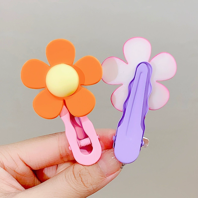 Заколка для волос с цветами (hairgrip), светодиодная солнечная подсветка, 6 цветов, с демонстрационной карточкой, легкая