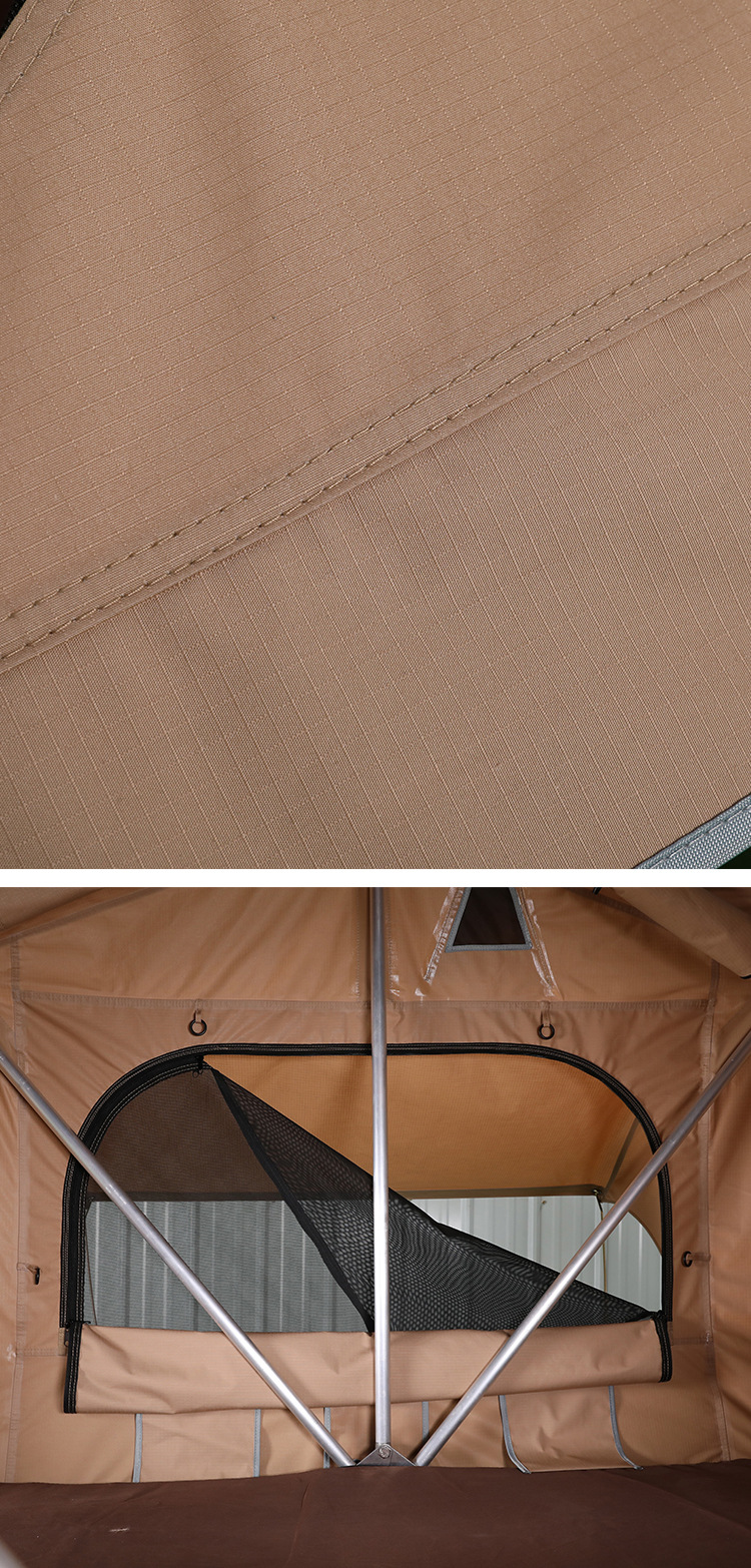 Car Roof Top Tent, Soft-Top Fabric Tent, Quick-Open Camping Long-Style Car Roof Tent