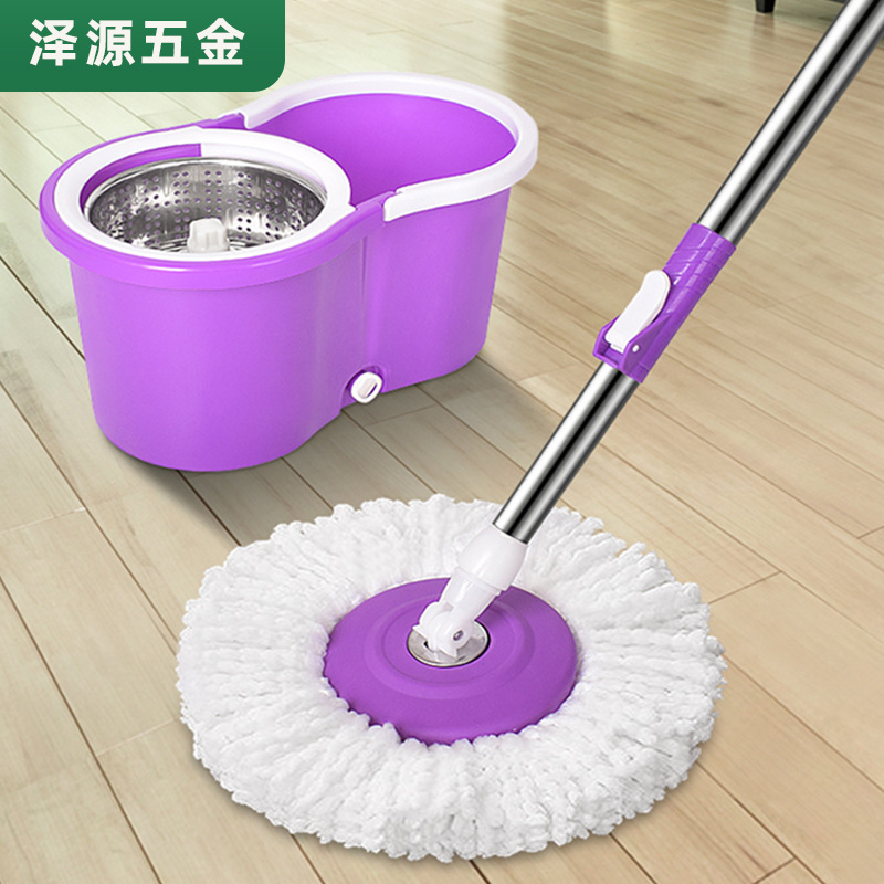 Household Rotary Mop with Bucket Lazy Man Artifact 8-character Mop Universal Hand-free Wet and Dry Mop