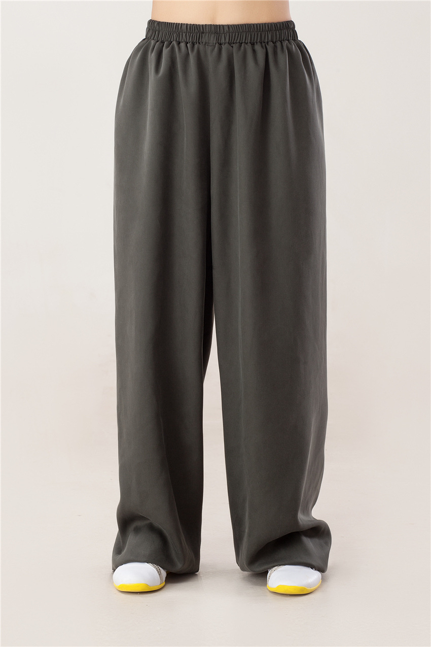 홍란 태극복 가을 겨울 무거운 텐셀 성능복 무술 훈련 성능 기공 남녀 태극복 바지 쉬징