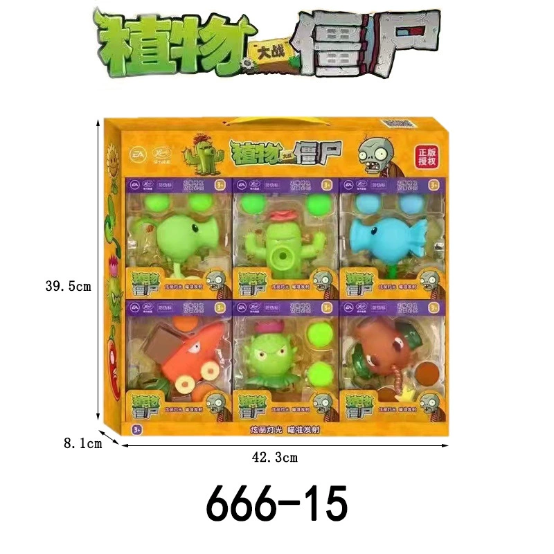 Оригинальная игра Plants vs. Zombies, реалистичная игрушка, набор со световой музыкой