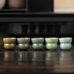 創意の葫芦の杯の陶磁器はお茶の杯を飲みます。