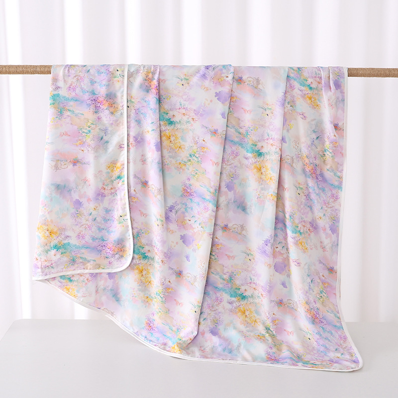 자색 기운이 동쪽에서부터 불어오다. / 70*90cm (면이 없는 면 실크 담요)