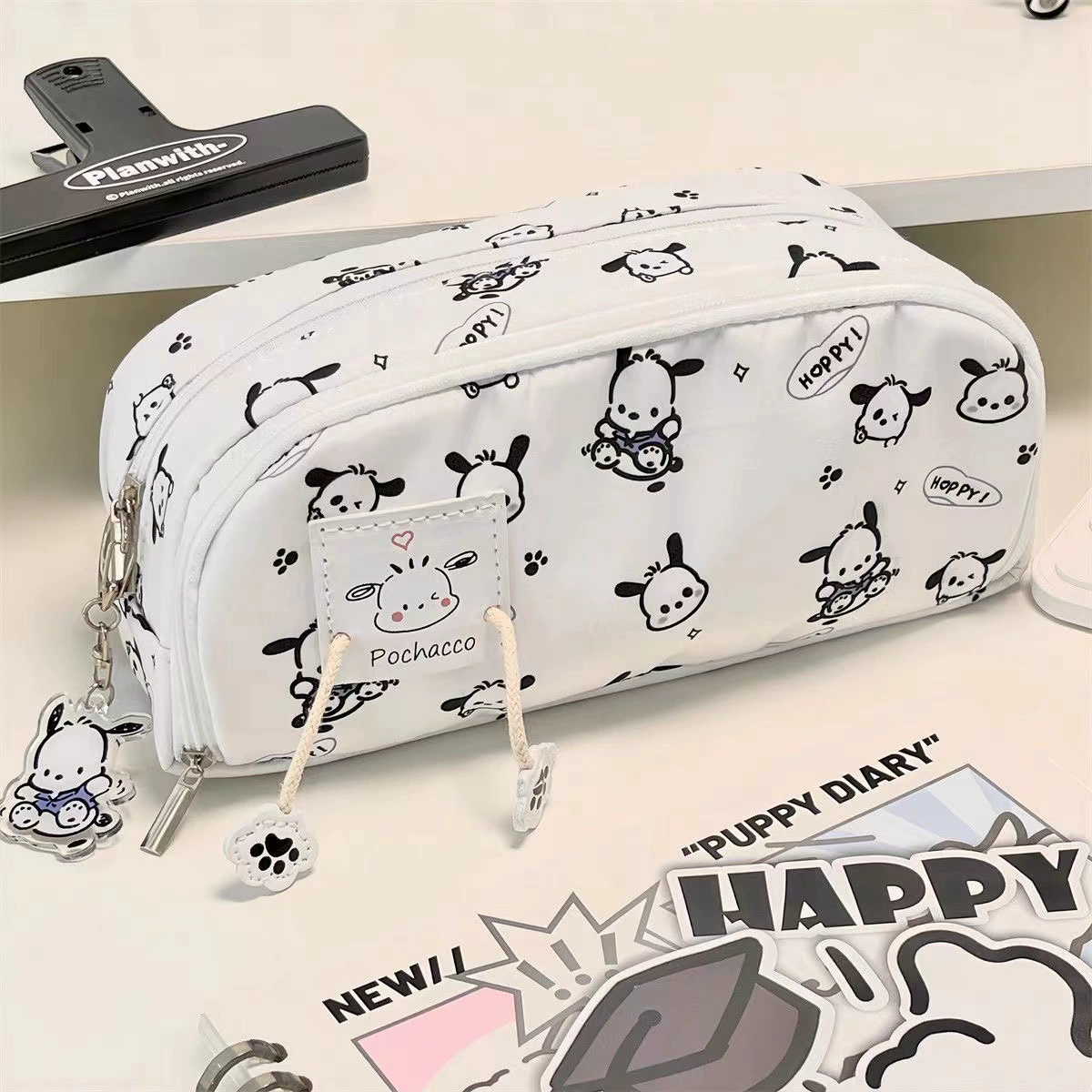 Пенал бренд Sanrio, милый вместительный японский школьный юбка для начальной школы с молнией, (переброска через границу)