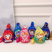 跨境新款汪汪队儿童包卡通休闲男童胸包可爱女孩单肩斜挎背包批发