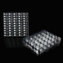 定制五金透明吸塑托盘包装电子配件小方格pet透明塑料吸塑托盘