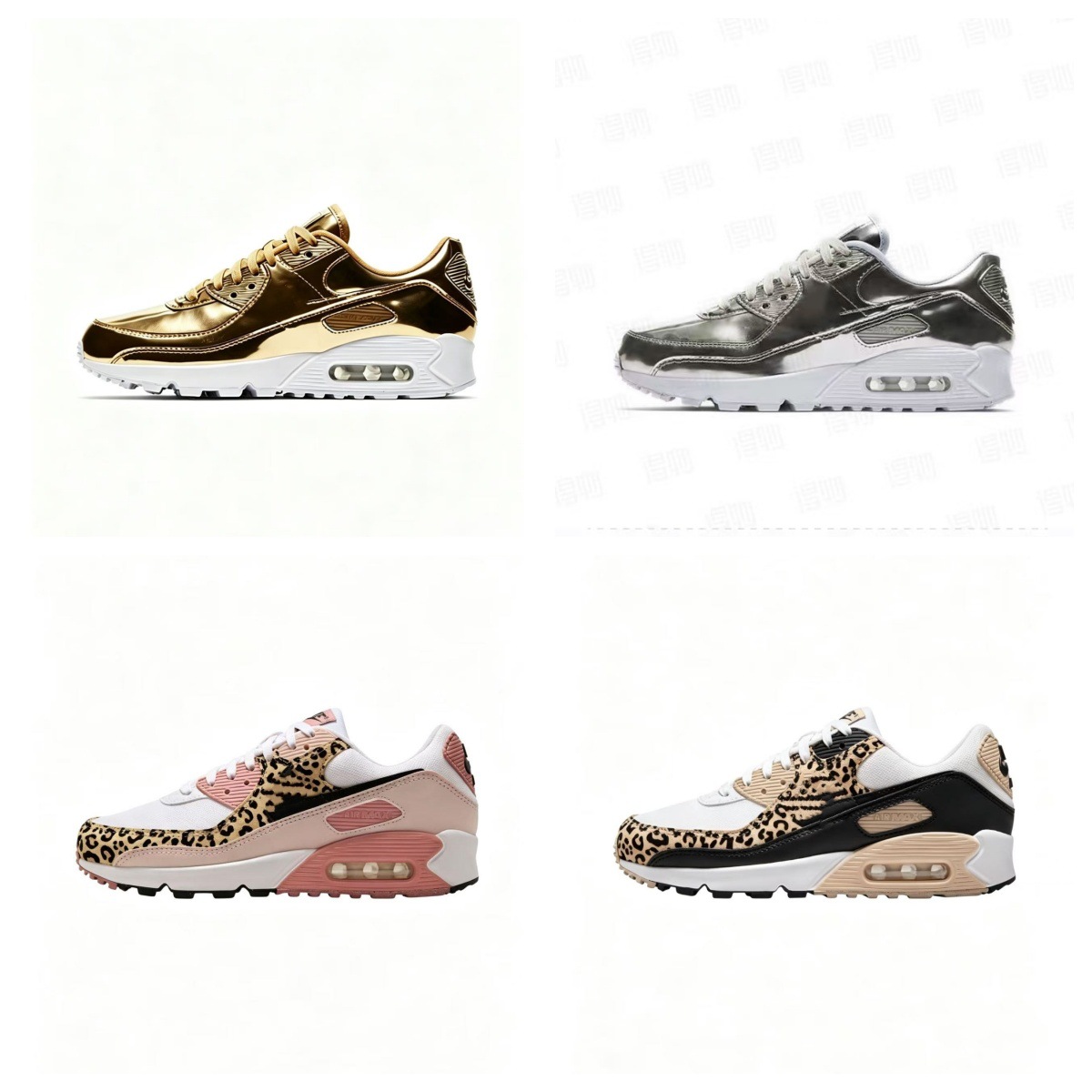 Cross-Border Foreign Trade Shoes Max90 Trendy Low-Top Air-Cushioned Sneakers for Men and Women, Casual Sports Shoes High Version